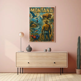 Montana Wilderness Adventure Poster