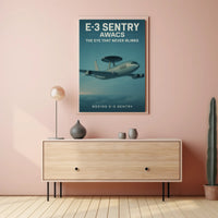 Boeing E-3 Sentry AWACS Military Recruitment Poster