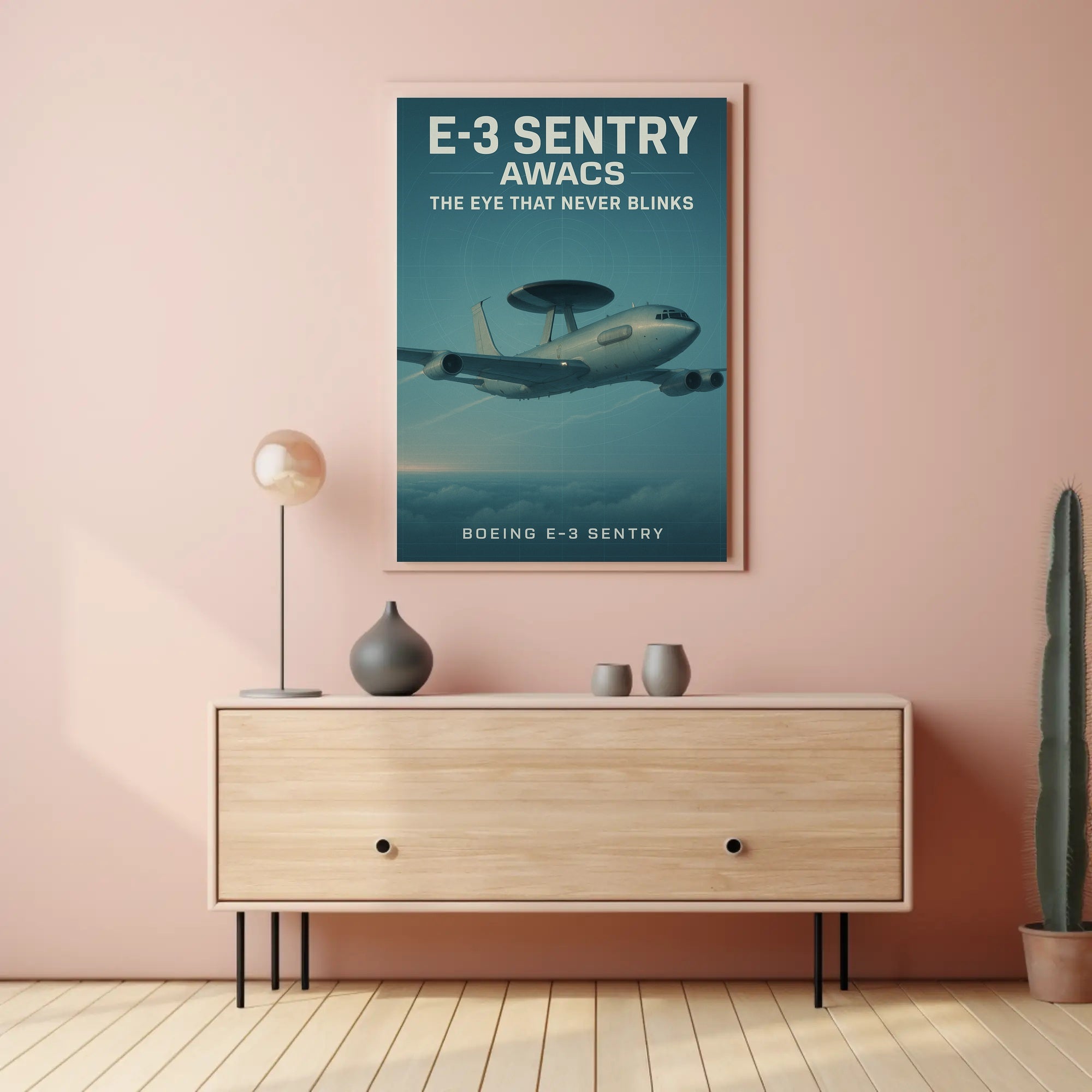 Boeing E-3 Sentry AWACS Military Recruitment Poster