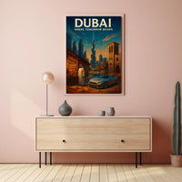 Dubai Cityscape Poster Where Tomorrow Begins For Dreamers