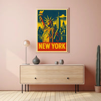 New York Iconic Skyline Poster