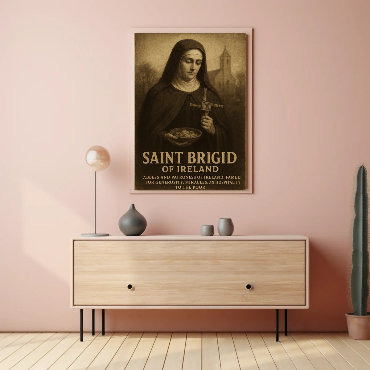 Saint Brigid Of Ireland Poster