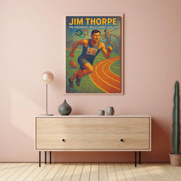 Jim Thorpe Legendary Athlete Poster