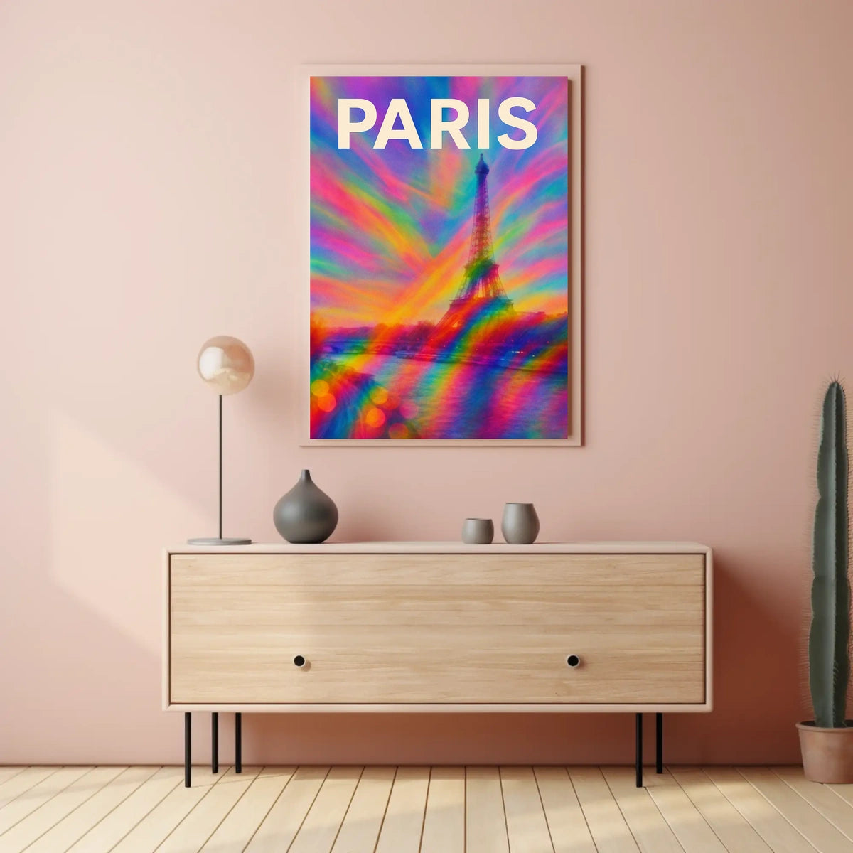 Paris In Vibrant Colors Poster