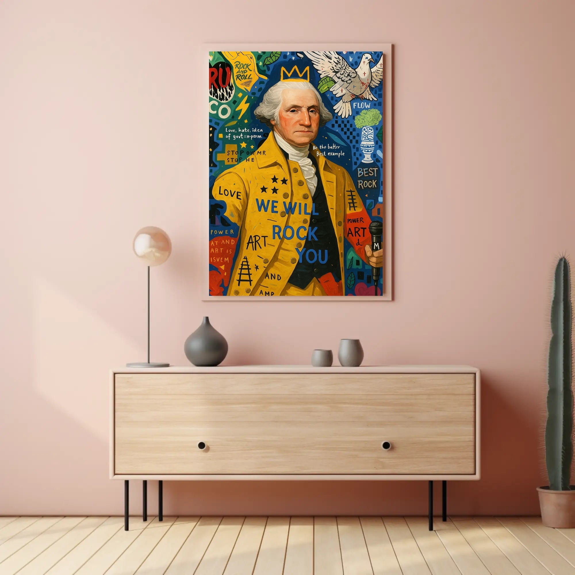 Rock Legend Collage Pop Culture Poster