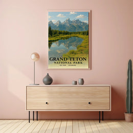 Grand Teton National Park Scenic Poster Print
