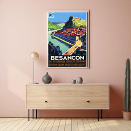 Besançon A Picturesque Tourist Poster