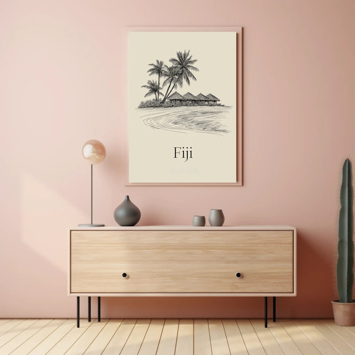 Tropical Escape Fiji Poster