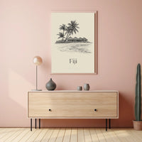 Tropical Escape Fiji Poster