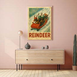 Reindeer Racing Adventure Poster