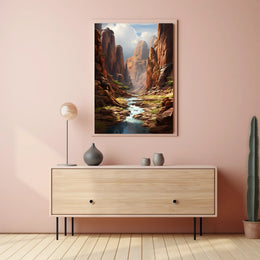 Majestic Canyon Landscape Poster