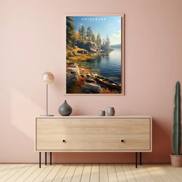 Voyageurs National Park Autumn Poster Wall Art Print