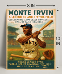 Monte Irvin A Baseball Legend Poster PosterGoat