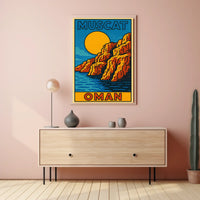 Muscat, Oman Scenic Travel Poster