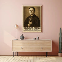 Saint Gemma Galgani Italian Mystic And Poster