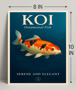 Koi  Ornamental Fish Poster PosterGoat