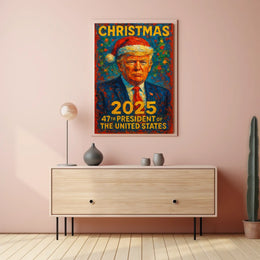 Christmas 2025 Presidential Humor Political or Propaganda Poster