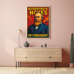 Rutherford B Hayes 19th President Poster Wall Art Decor