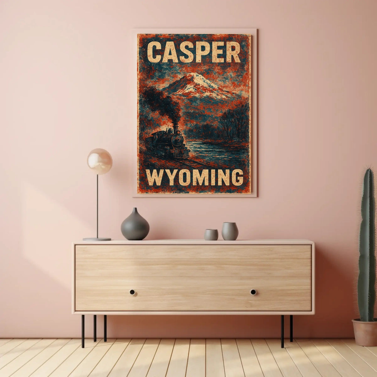 Casper, Wyoming Scenic Railway Journey Poster