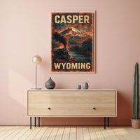 Casper, Wyoming Scenic Railway Journey Poster