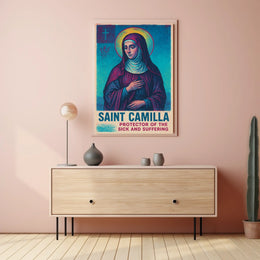 Saint Camilla Protector of the Sick and Suffering Poster