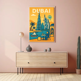 Discover Dubai Poster Iconic Skyline For Luxury Home Decor