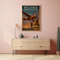 Bellanca Aircruiser Vintage Aviation Adventure Poster