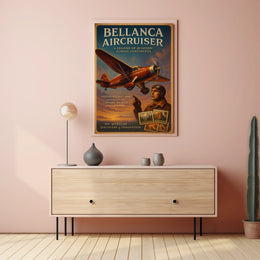 Bellanca Aircruiser Vintage Aviation Adventure Poster