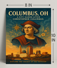 Columbus OH Tribute Poster Wall Art Print PosterGoat