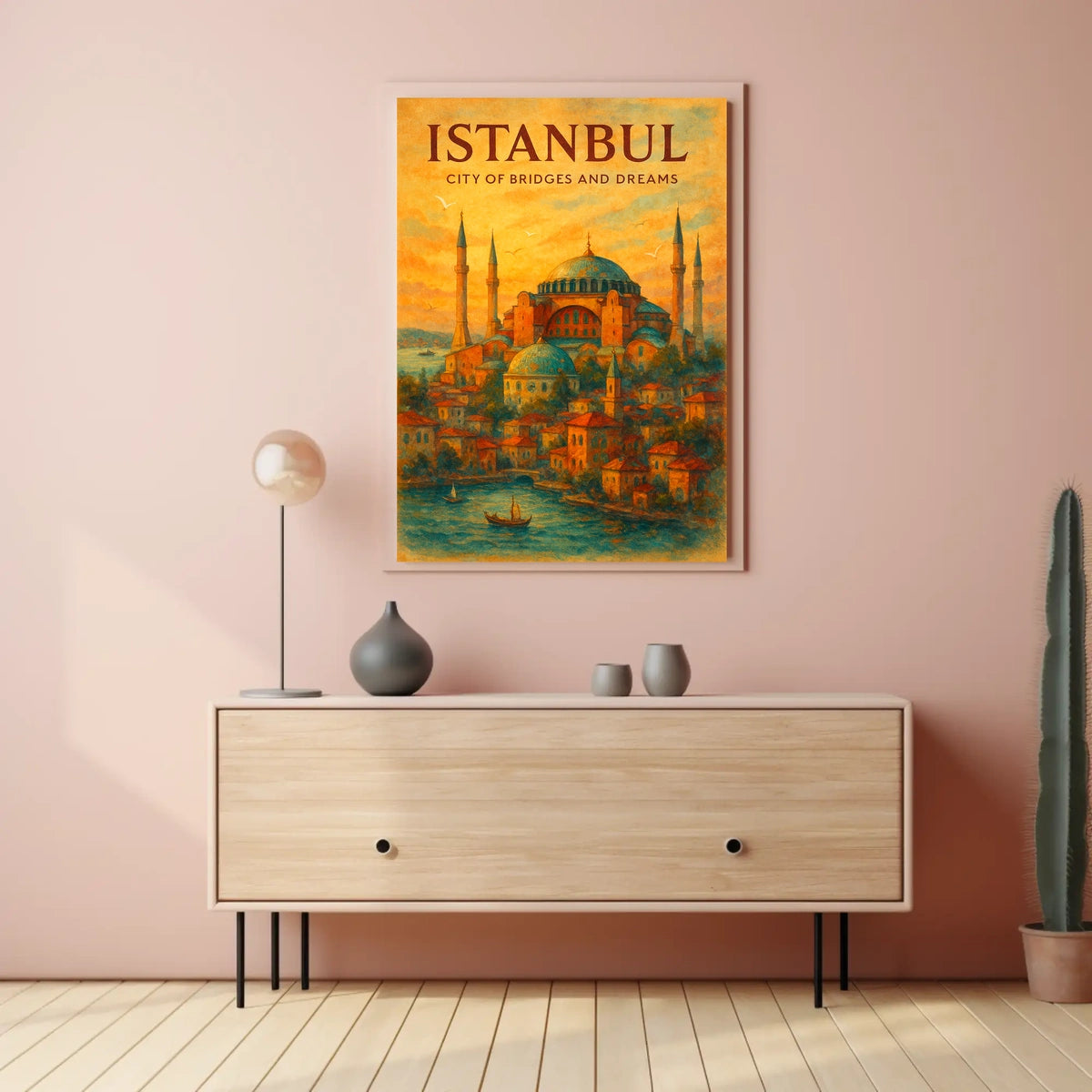 City of Bridges and Dreams Istanbul Poster
