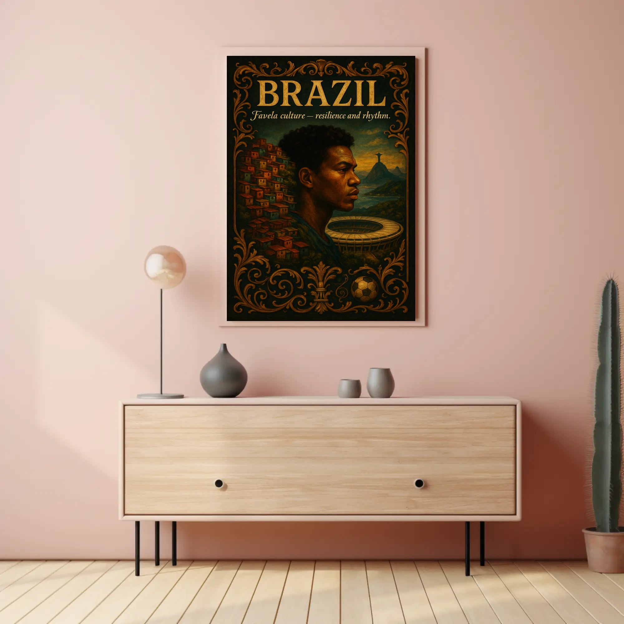 Favela Culture – Resilience and Rhythm Poster PosterGoat