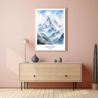 Mount Everest Adventure Art Travel Poster PosterGoat