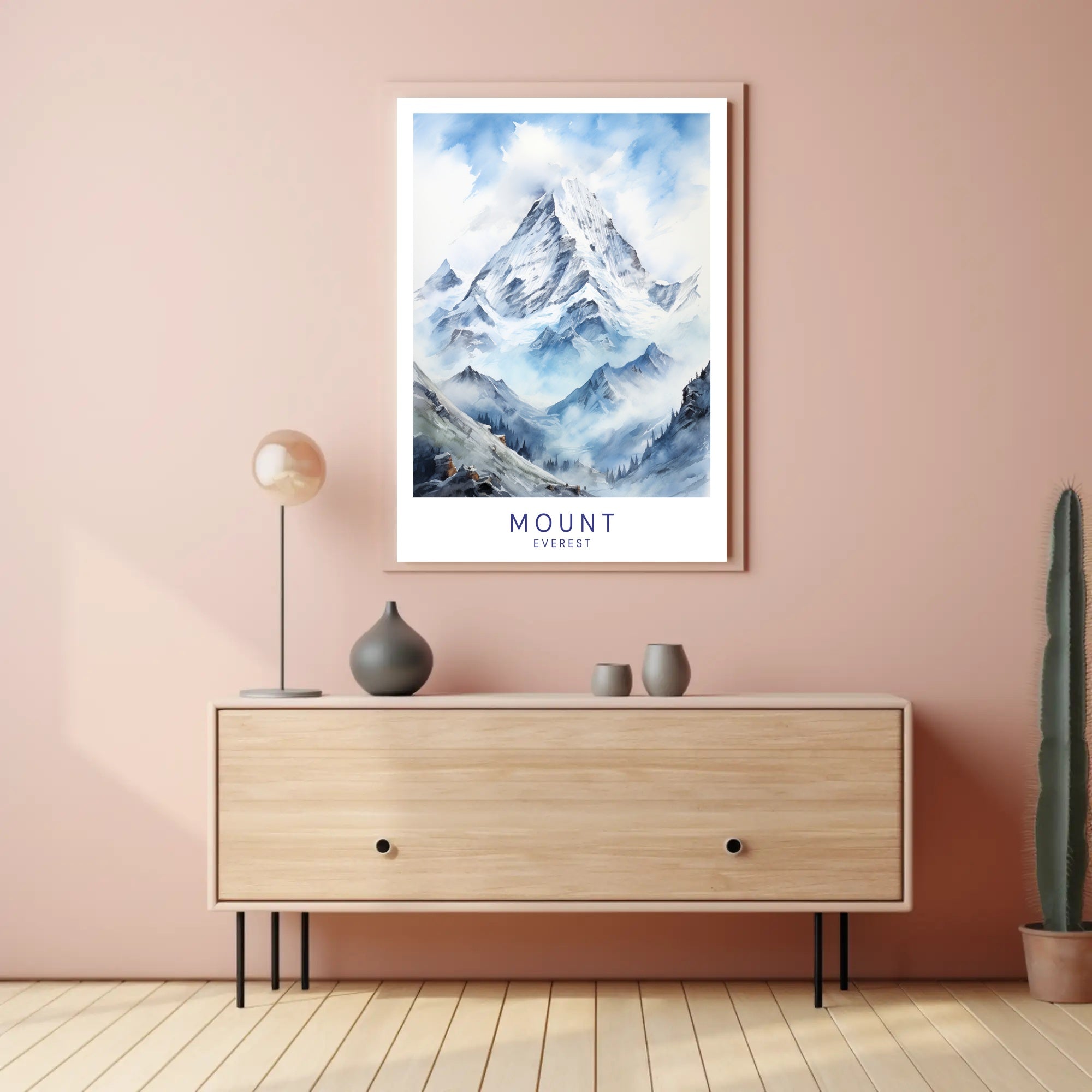 Mount Everest Adventure Art Travel Poster PosterGoat