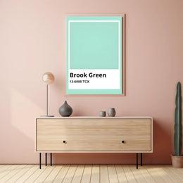 Minimalist Teal Green Interior Design Poster PosterGoat