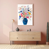 Vibrant Floral Still-Life Illustration Abstract or Artistic Poster PosterGoat