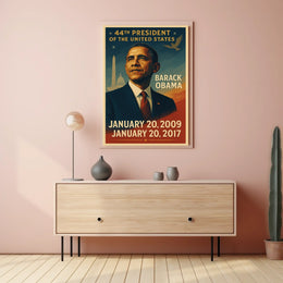 Barack Obama Inspirational Presidential Era Historical Poster