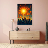 Radiant Cityscape Poster