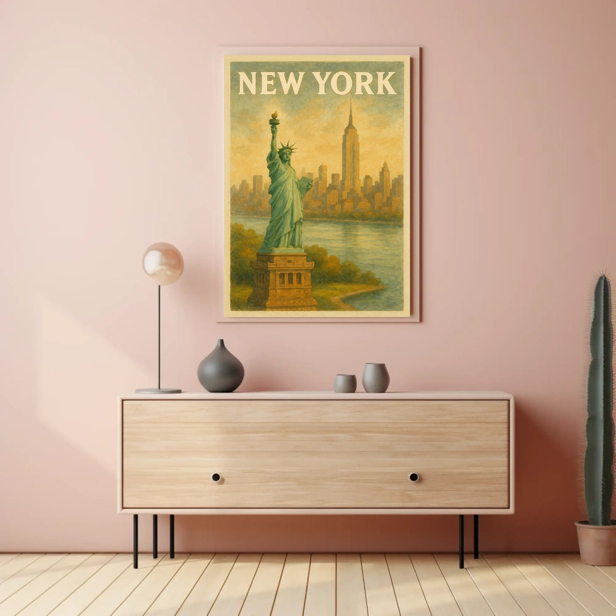 New York Cityscape Poster