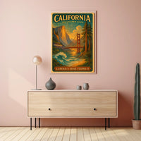 California The Golden State Poster