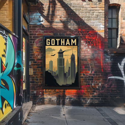Gotham Vintage Travel Poster