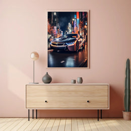 Sleek Night Drive Poster PosterGoat