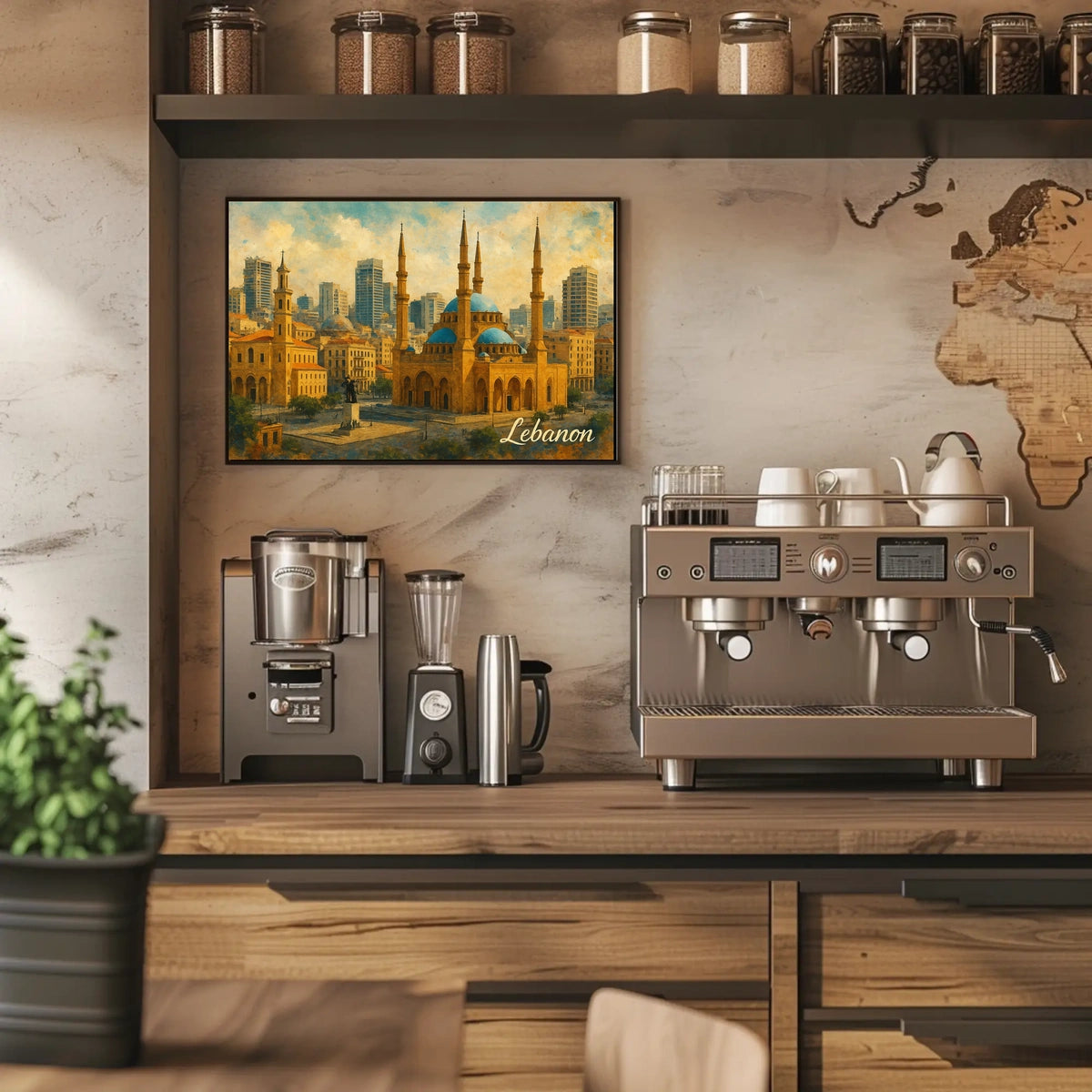 Beiruts Architectural Harmony Poster