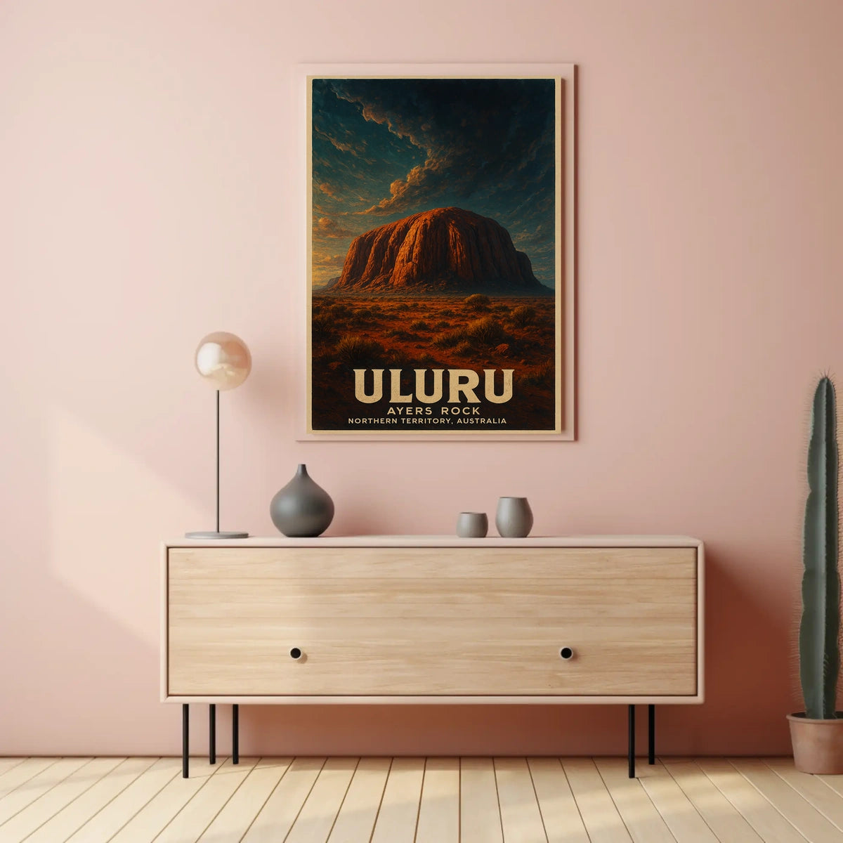 Uluru Ayers Rock Desert Wanderlust Poster
