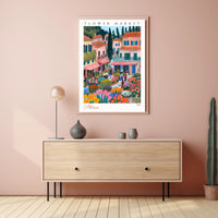 Flower Market in Athens Poster PosterGoat