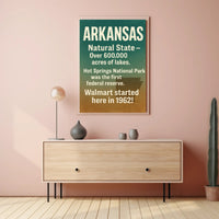 Arkansas The Natural State Poster
