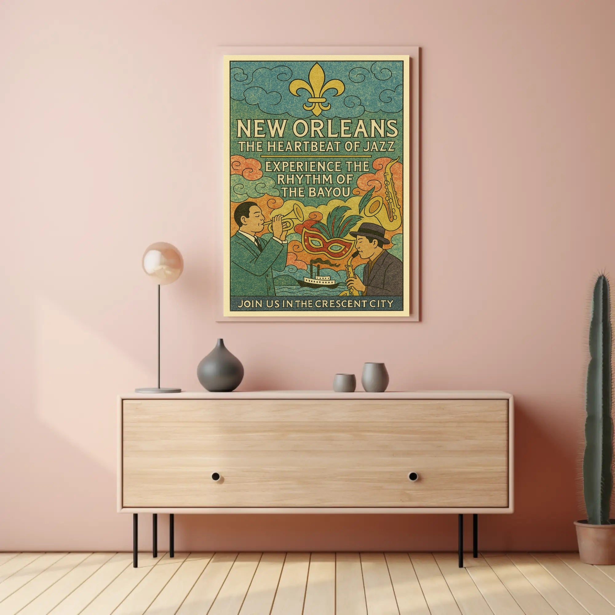 New Orleans The Heartbeat of Jazz Poster