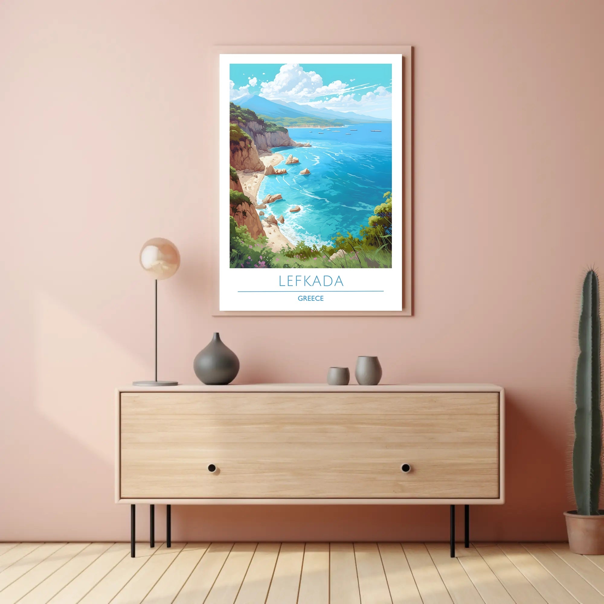 Coastal Beauty of Lefkada Poster