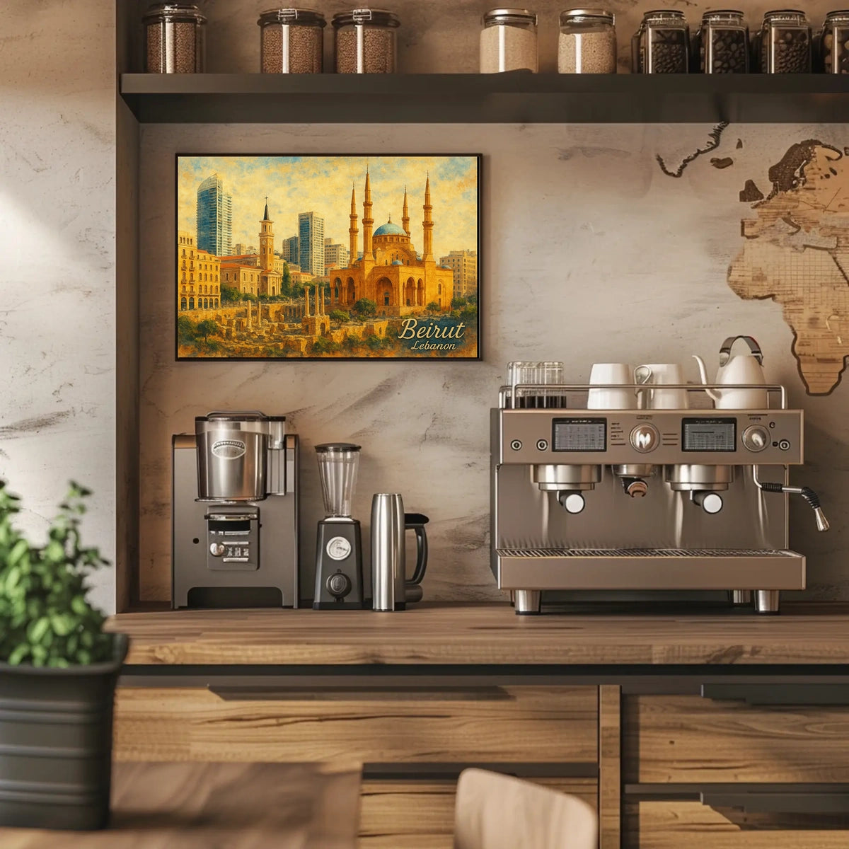 Beirut Cityscape Wanderlust Photography Poster