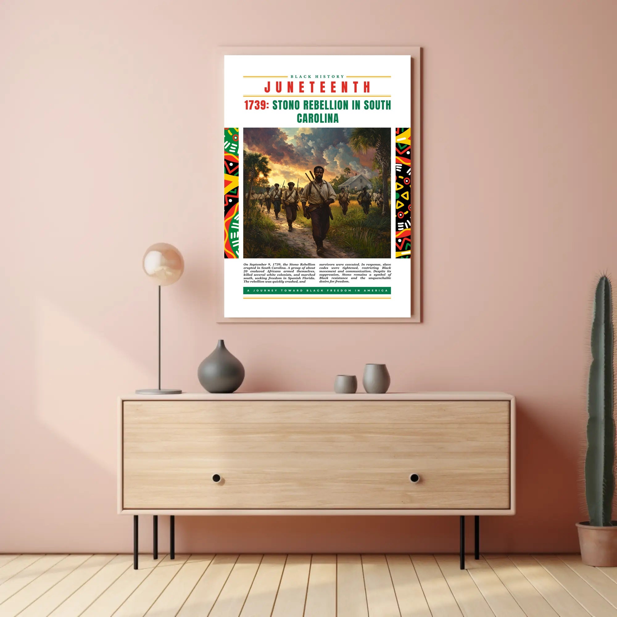 Stono Rebellion History Empowering Cultural or Heritage Poster