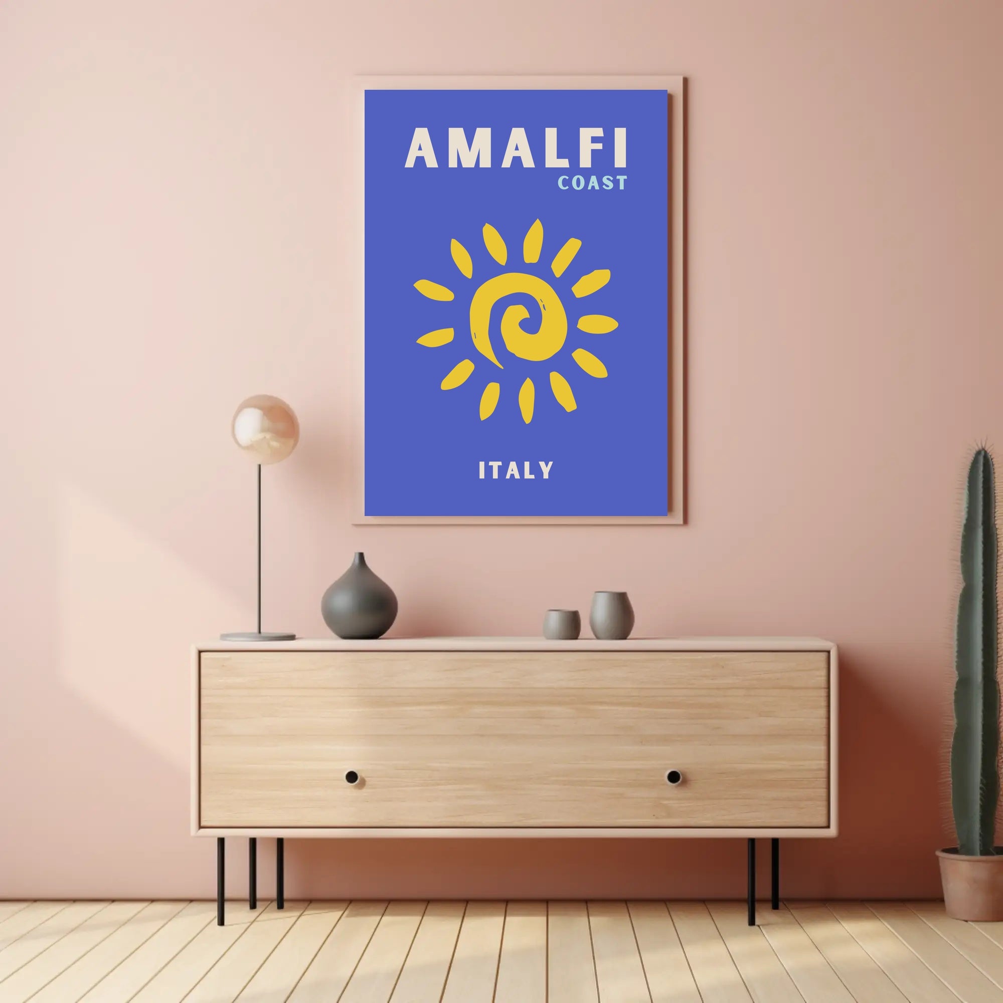 Amalfi Coast Dreamscape Seamless Travel Poster PosterGoat